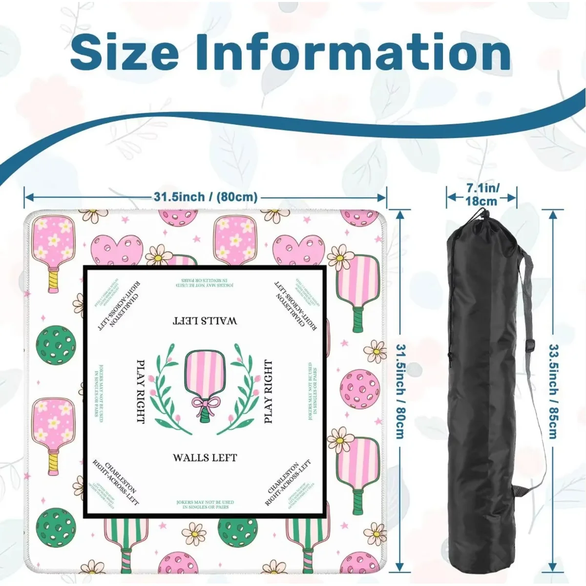 Luxury Modern High Quality American Mahjong Mat Waterproof Wear Resistant Foldable Durable Portable Pad for Daily Table Game