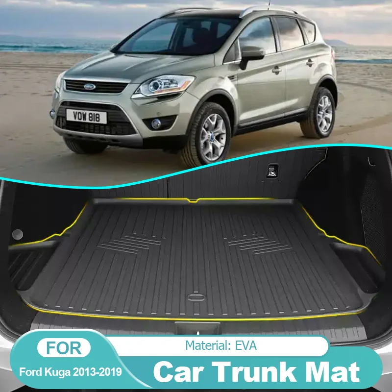 

EVA Car Rear Trunk Mat Waterproof Protective Liner Trunk Tray Floor Mats Accessories for Ford Kuga Escape 2013~2019 2017 2018