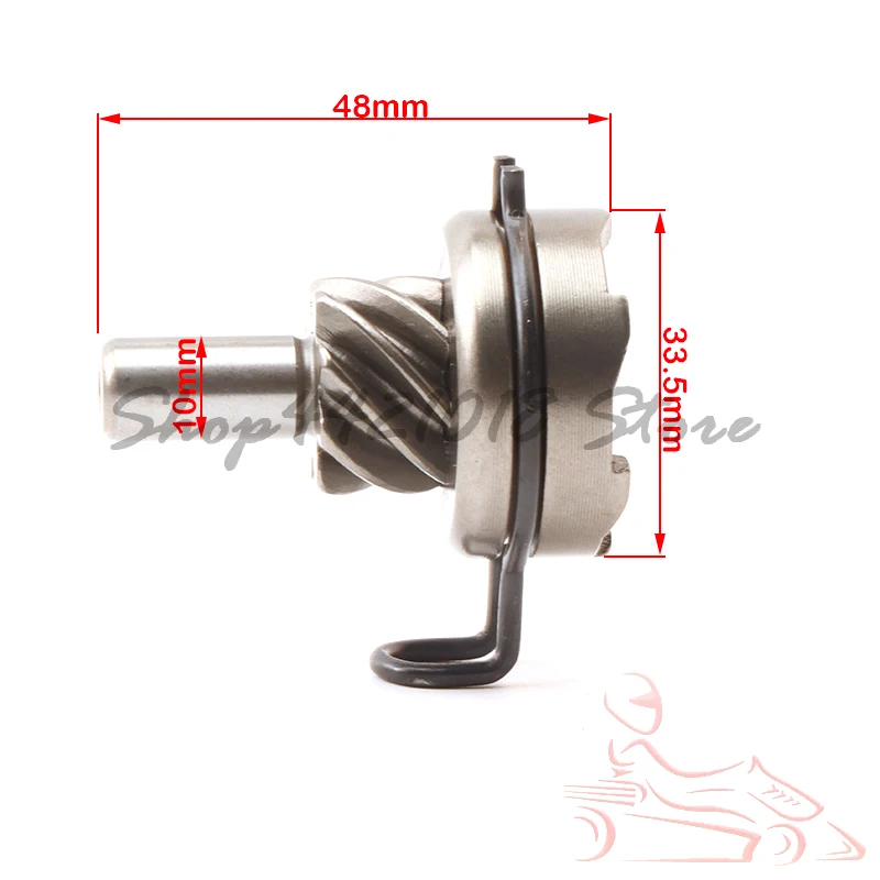 8 spline idle shaft gear start kick, suitable for gy6 50cc qmb139 motorcycle all-terrain vehicle