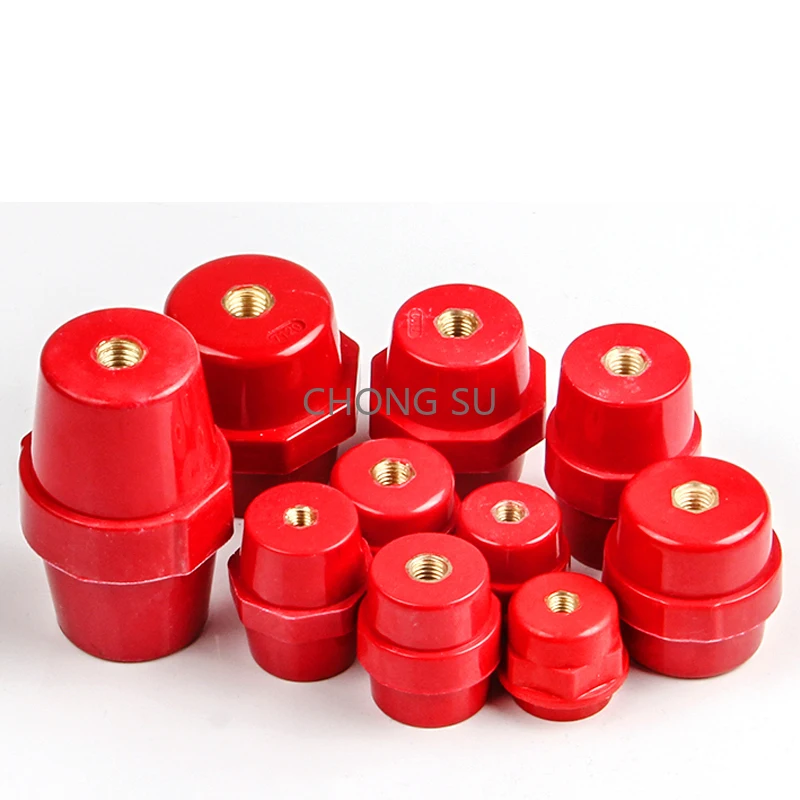 

Height 20~76mm Diameter 15~27mm SM Red Resin Enhanced Water Resistant Busbar Support Insulator SM-20 25 30 35 38 40 45 51 60 76