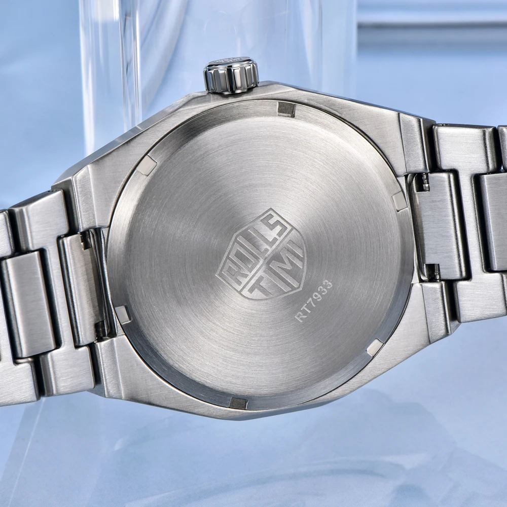 2025 جديد Rollstimi تصميم مهندس ساعة رجالي قمة فاخرة ساعة كوارتز للرجال الياقوت كريستال مقاوم للماء ساعة من الفولاذ المقاوم للصدأ