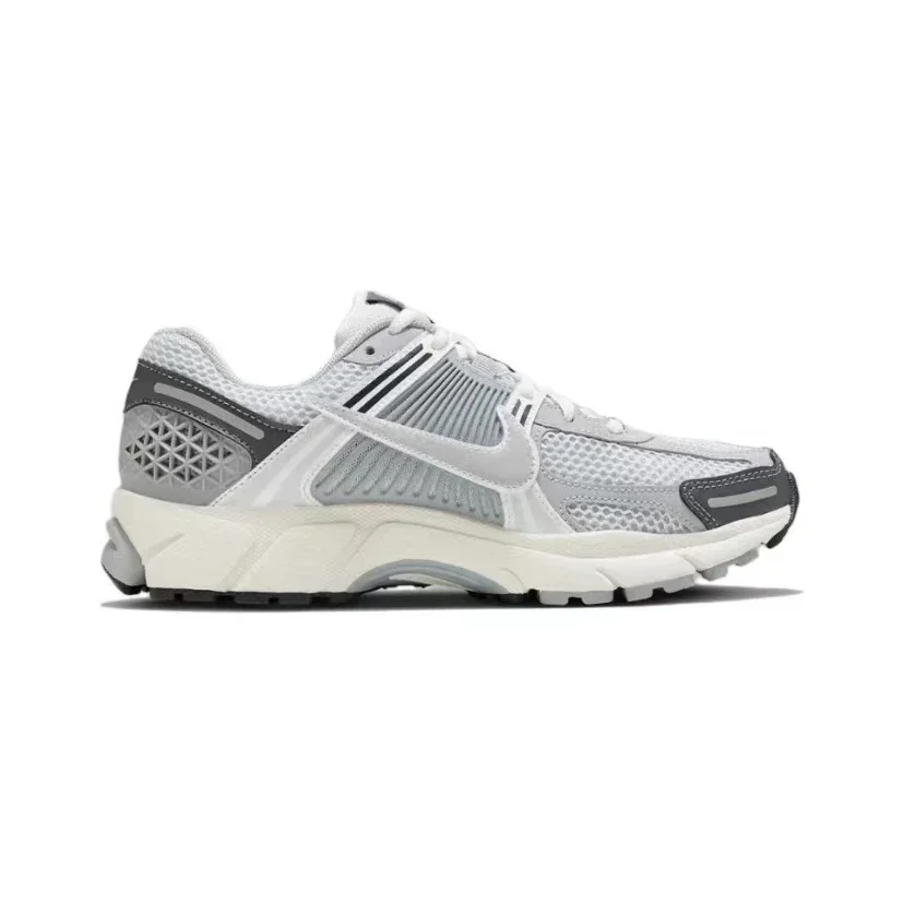 Nike Air Zoom Vomero 5 Men's and Women's Running Shoes Comfortable Non-slip Wear Low Top Casual Running Shoes Beige Gray