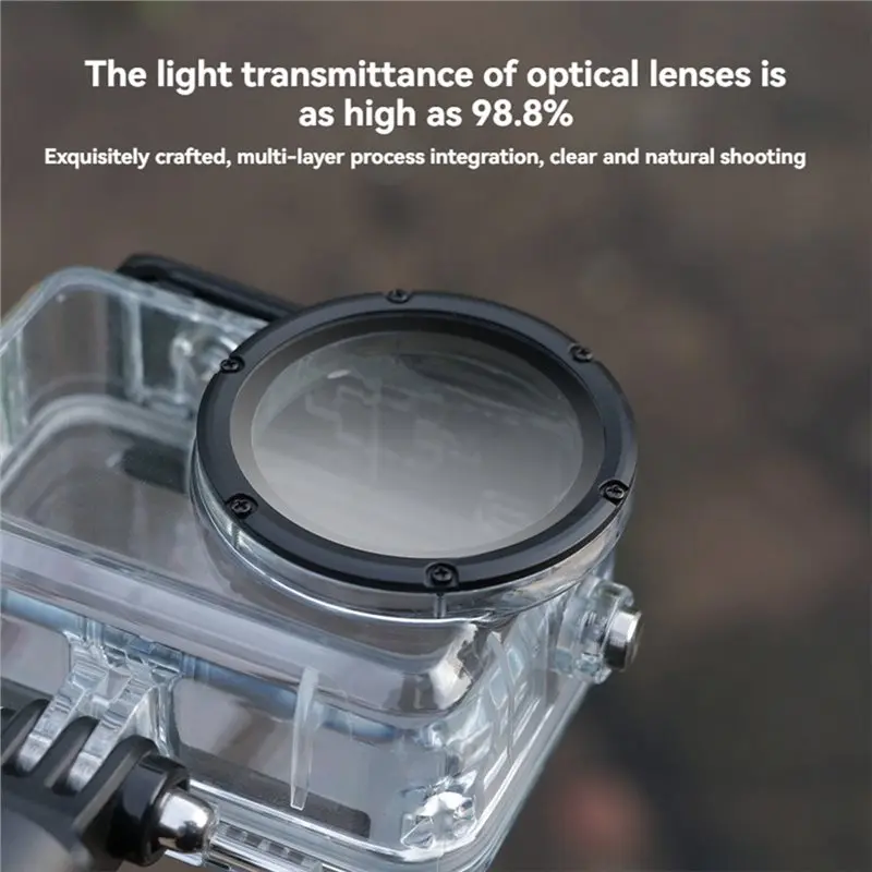 For DJI Osmo Action 6 Waterproof Case 60M Diving Underwater Protective Shell For DJI Osmo Action 6