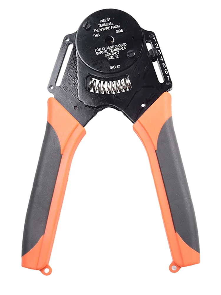 IWD-12 IWD-16 IWD-20 Crimping Plier With Pressure Trimming Device Comfortable Handle Aviation Pin Crimping Plier
