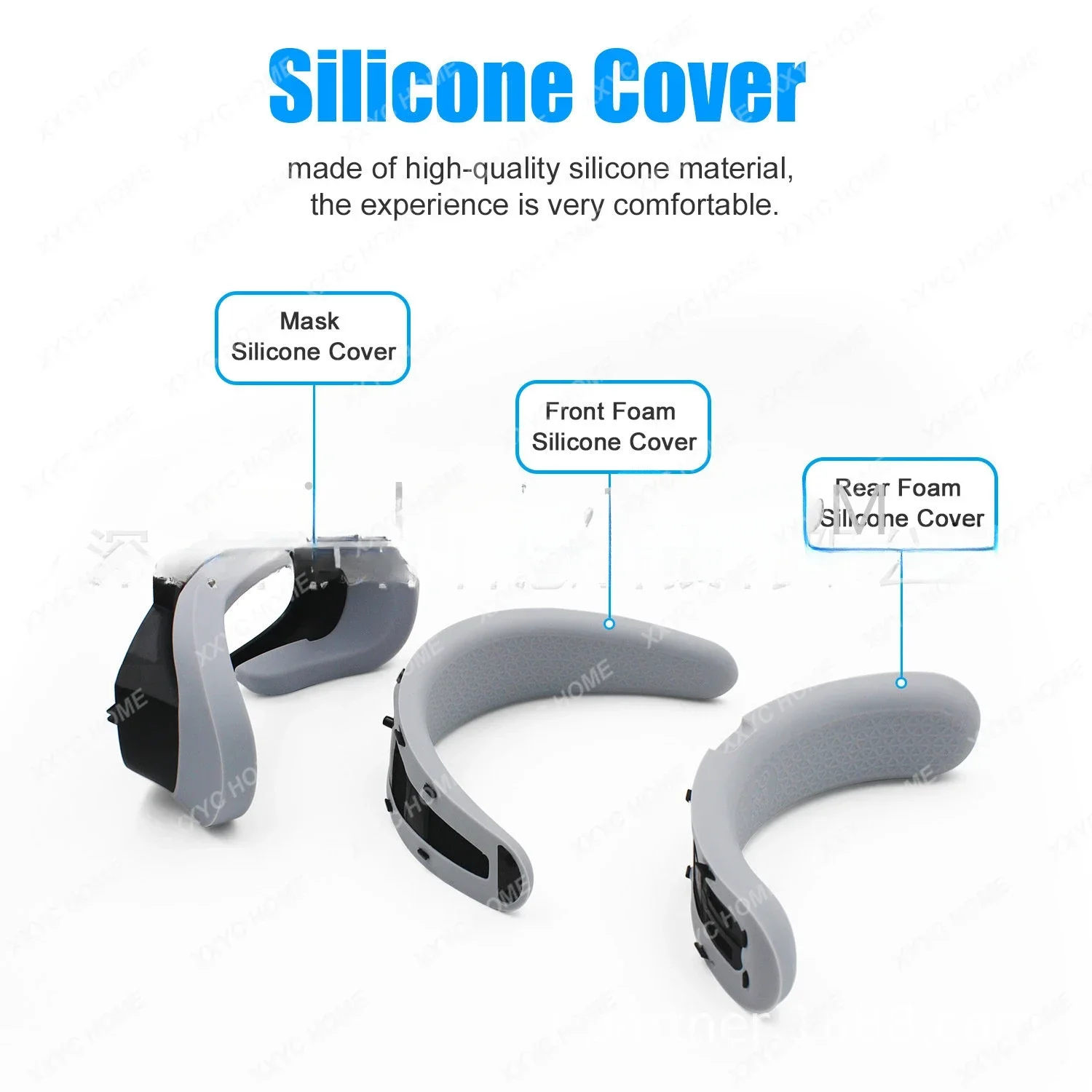 Suitable for Oculus Rift S silicone replacement mask, sweat and dirt resistant silicone protective cover, Rifts mask