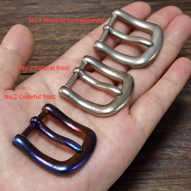 2.0 ซม.เข็มขัดผู้หญิงหัวเข็มขัดไทเทเนียม PRONG BUCKLE Anti-allergic สนิมฟรีเดี่ยวเปลี่ยนเข็มขัดหนังอุปกรณ์เสริม