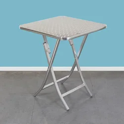 Promozione tavolo pieghevole in lega di alluminio comoda scrivania da pranzo casa giardino all'aperto cortile per il tempo libero Barbecue rotondo quadrato Mesas