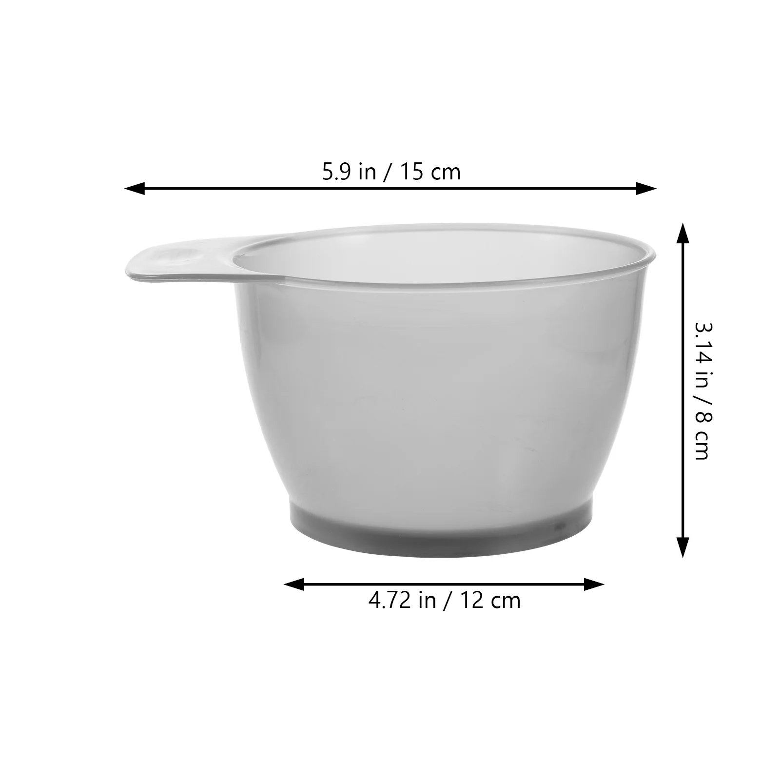 Portable Tinting Bowl Plastic Hair Coloring Bowl Dyeing Scale Bowl Durable Dye Bowl for Home Salon Barber