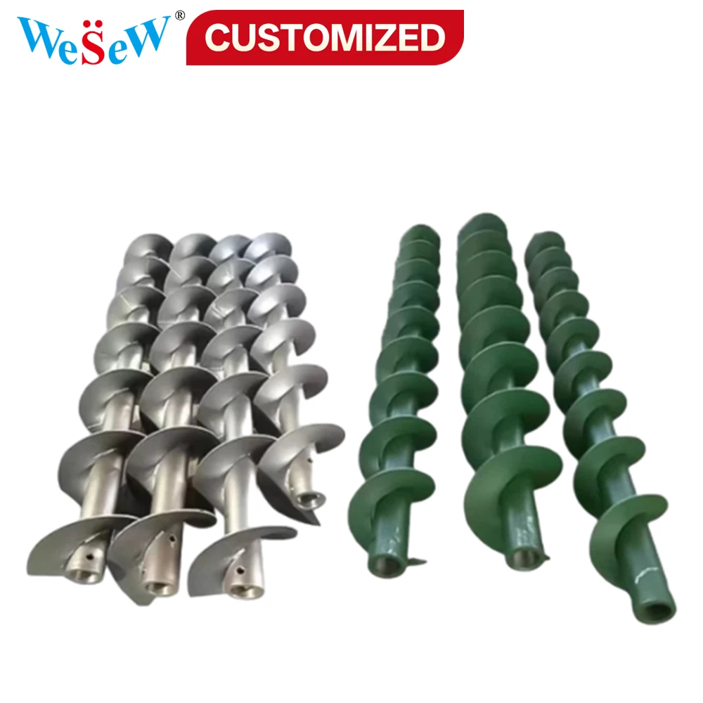 Custom‑Made Single Piece Welded Spiral Auger Flight 304 Stainless Steel Carbon Steel Wear Resistant Screw Blade for Screw auger
