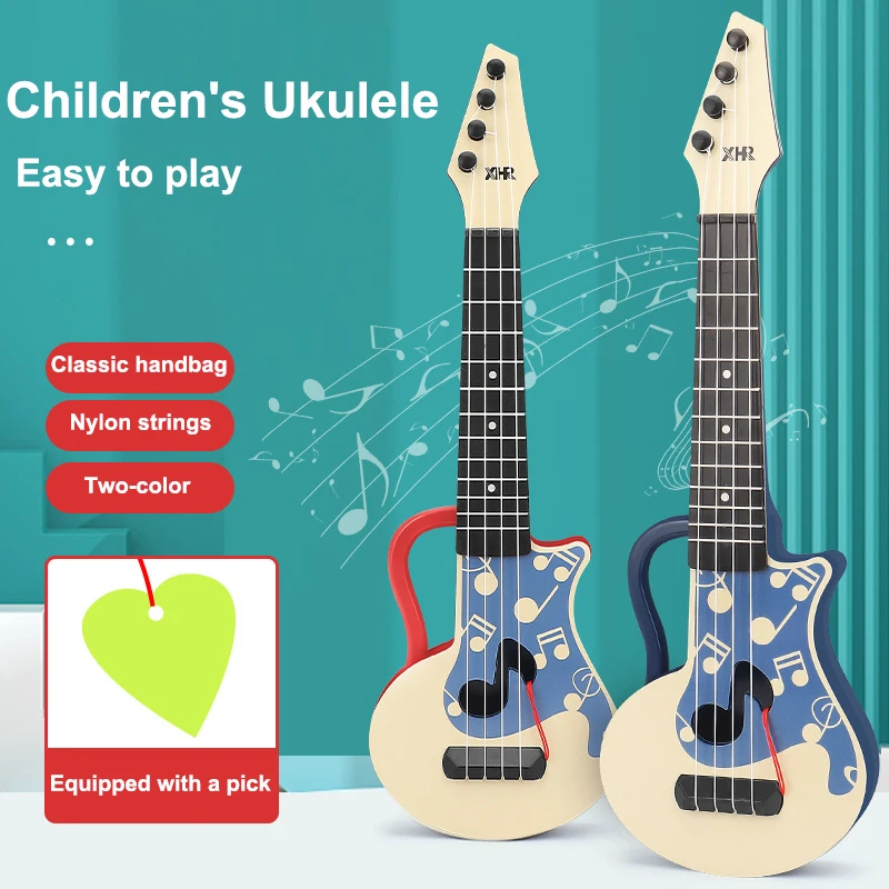 New Small Children Ukulele Guitar Toy Children Musical Instrument Beginner Early Education Toy Children Birthday Gift