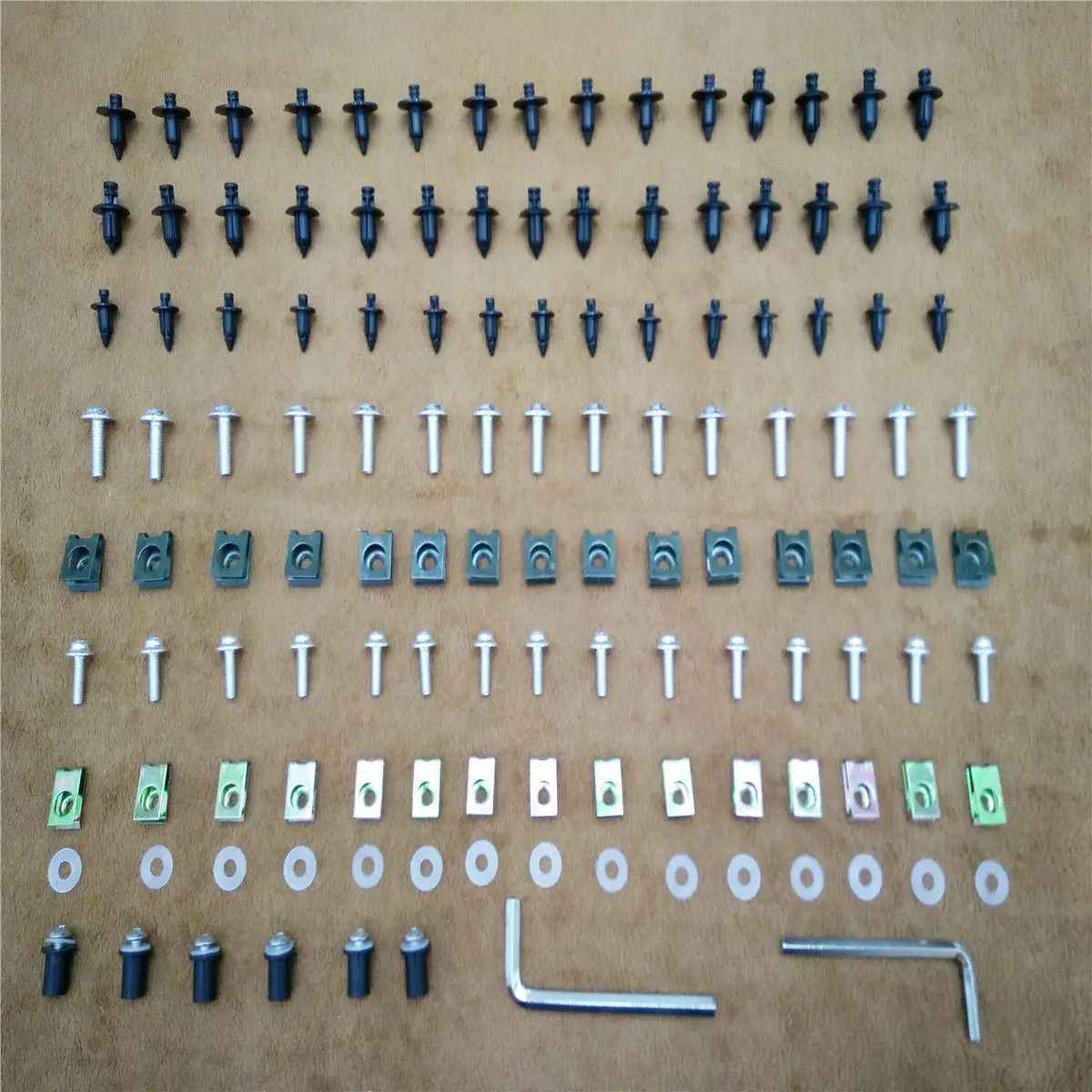 

Fairing Body Bolts Kit Fastener Clips Screws For Kawasaki ZX-6R ZX-10R ZX-9R NINJA ALL Year