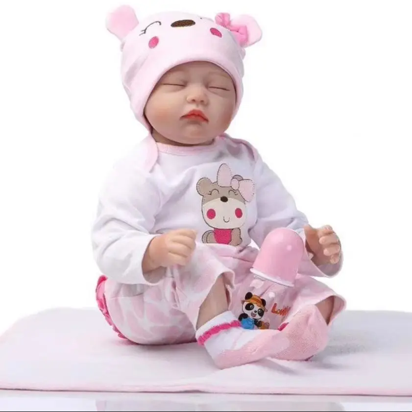 Кукла Reborn Daisy Dozing Baby Girl 22 инча, реалистична, 14 инча S4852169d33694badaab13cc4e7b75d3dD