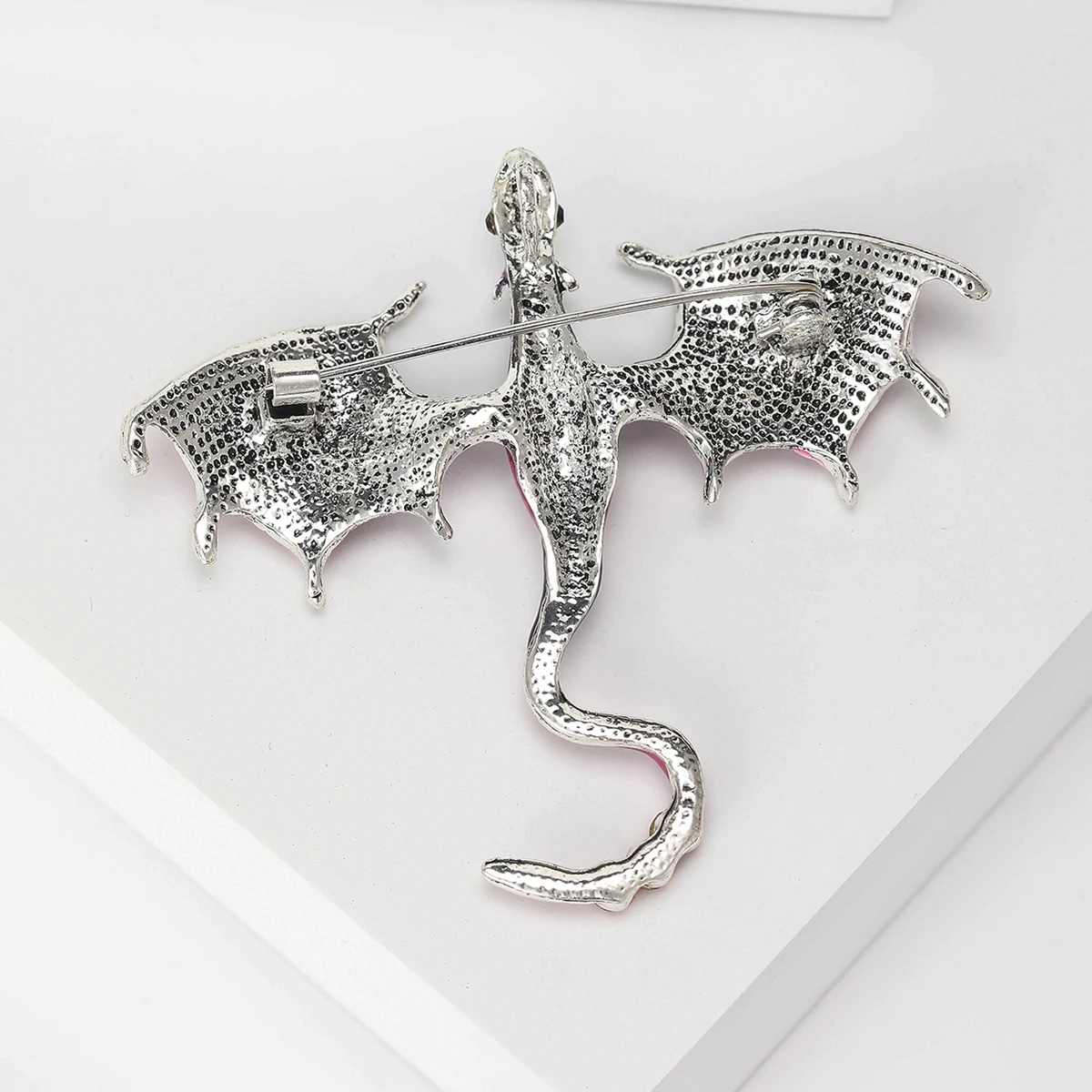 Rhinestone Dragon Brooches for Women Unisex Enamel Flying Legend Animal Pins Banquet Party Backpack Gifts Jewelry Accessories