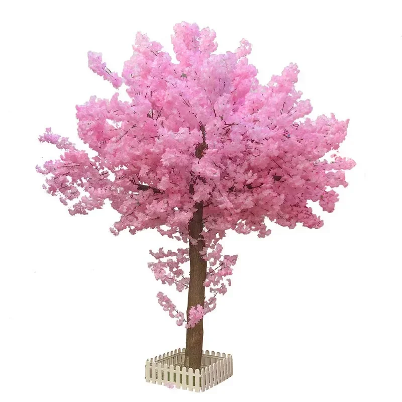 Artificial cherry blossom trees, peach blossom trees, interior decoration, shopping malls, scenic spots, and wishing trees