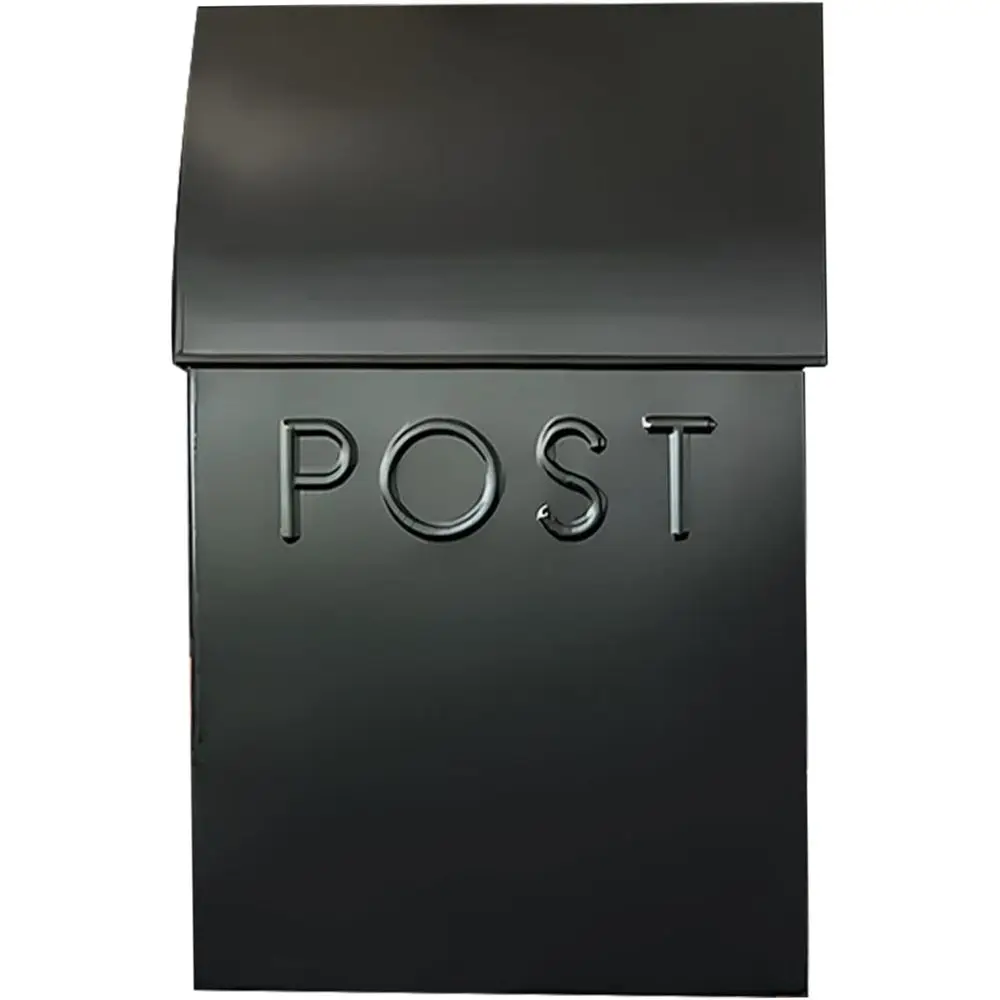 

Mailboxes for Outside Wall Mount, 15 x 10 x 4 inches, Black Wall Mounted Mailbox and Newspaper Holder, Waterproof Mailbox for Do