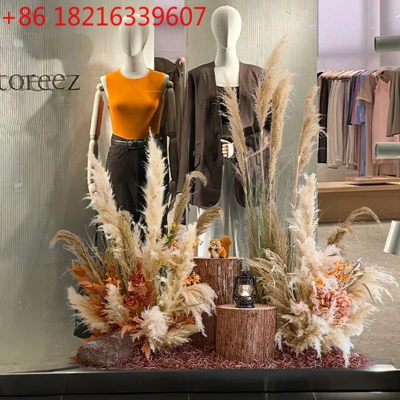 

Simulation reed landscaping clothing store fake green plant indoor advanced bionic flower ornament