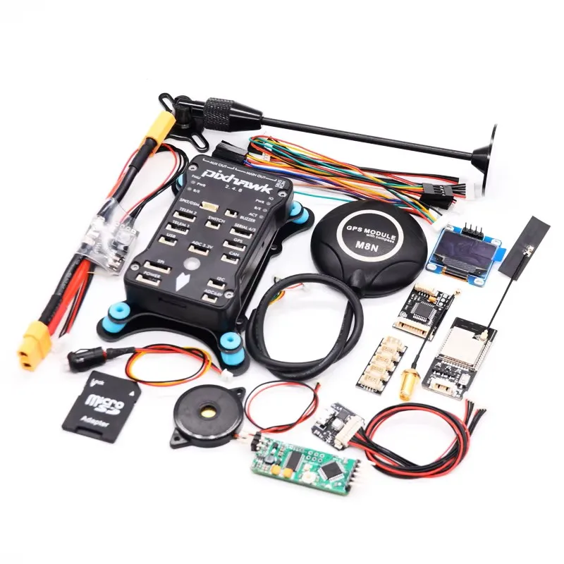 Rctosky Pixhawk WIFI V3.0 MINIOSD PX4 PIX 2.4.8 32 Bit Flight Controller Autopilot with 4G SD Safety Switch Buzzer
