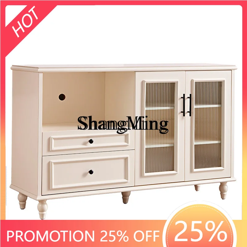 

ZYY exquisite senior living room small apartment storage cabinet microwave oven storage cabinet against the wall wine cabinet