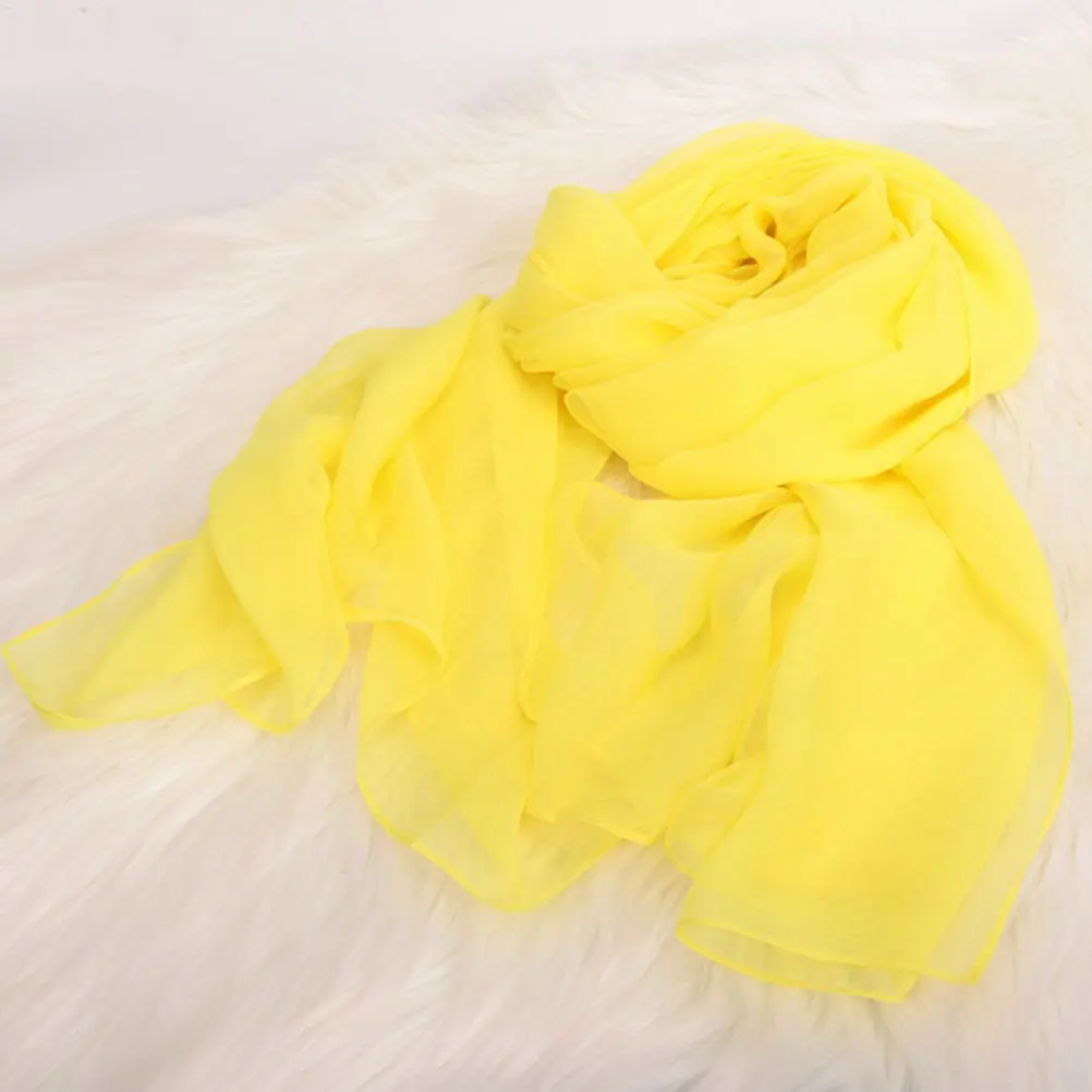 Sciarpa Mantelle protettive solari per donna Protezione Sciarpe eleganti calde Scialle giallo Avvolge Summer Miss