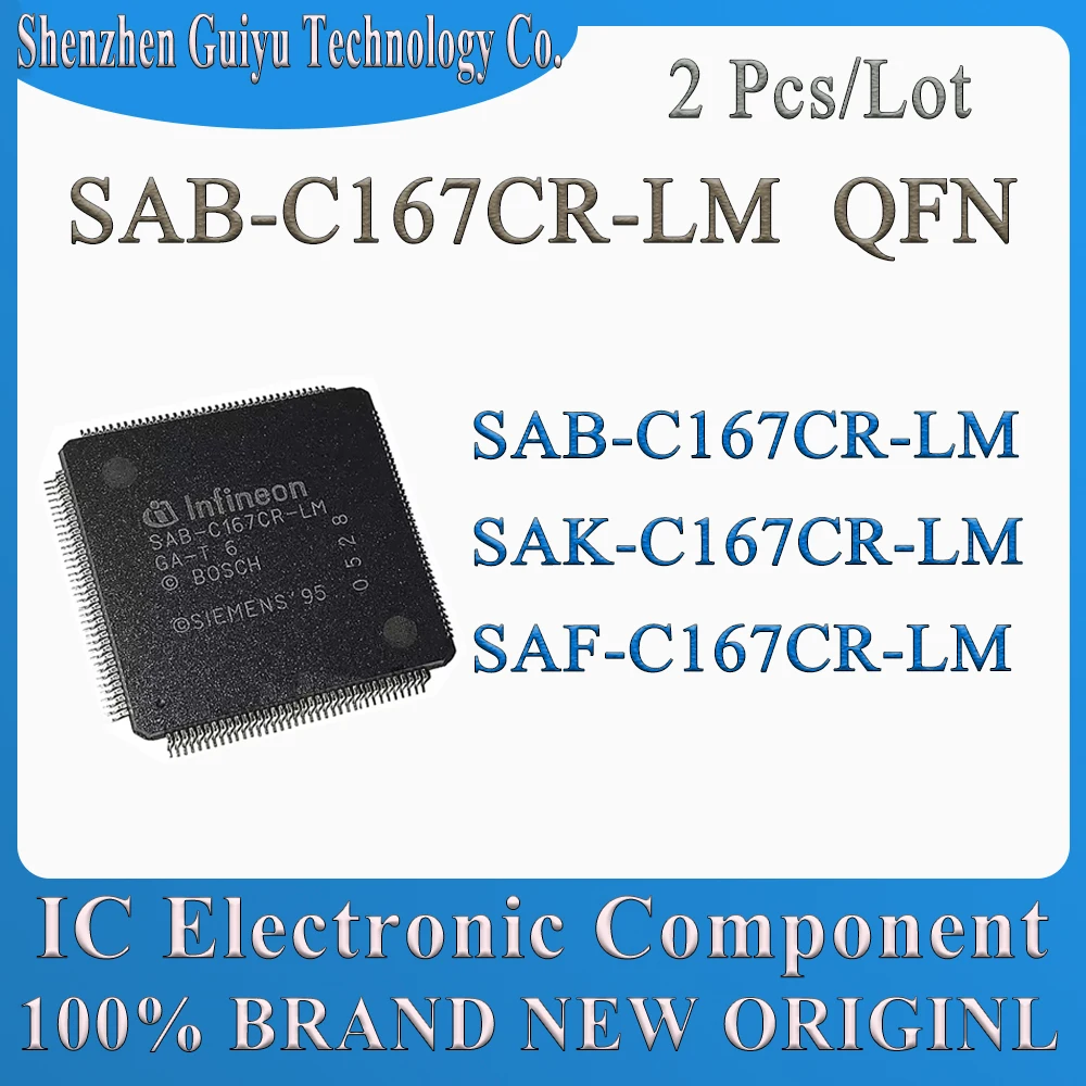 

2 Pcs/Lot SAB-C167CR-LM SAK-C167CR-LM SAF-C167CR-LM SAB-C167CR SAK-C167CR SAF-C167CR C167CR C167 QFP IC Chip