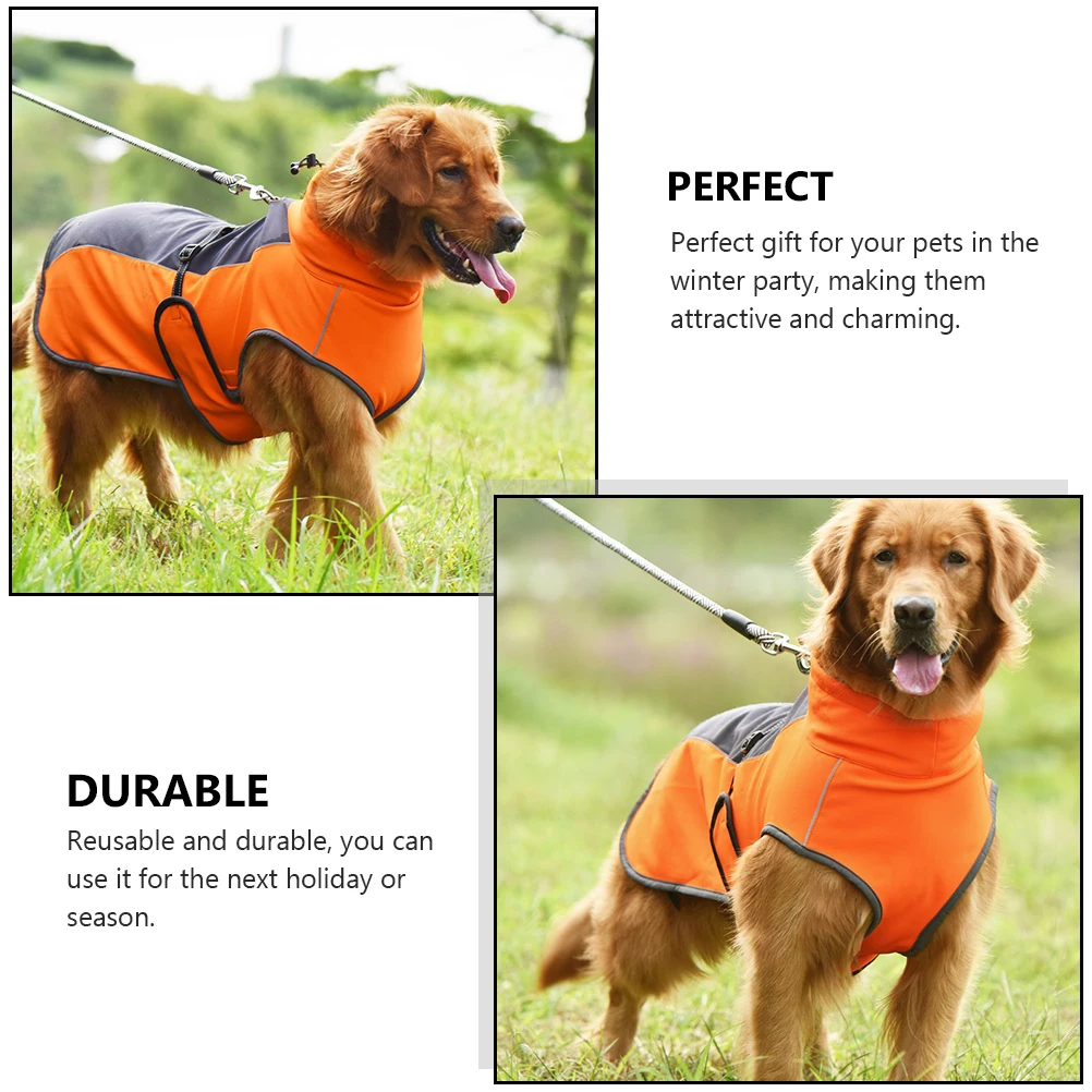 

1pc Warm Pet Supplies Polyester Dog Jacket Skin-Friendly Reusable Coat for Winter Party Cosplay SmallPet Winter