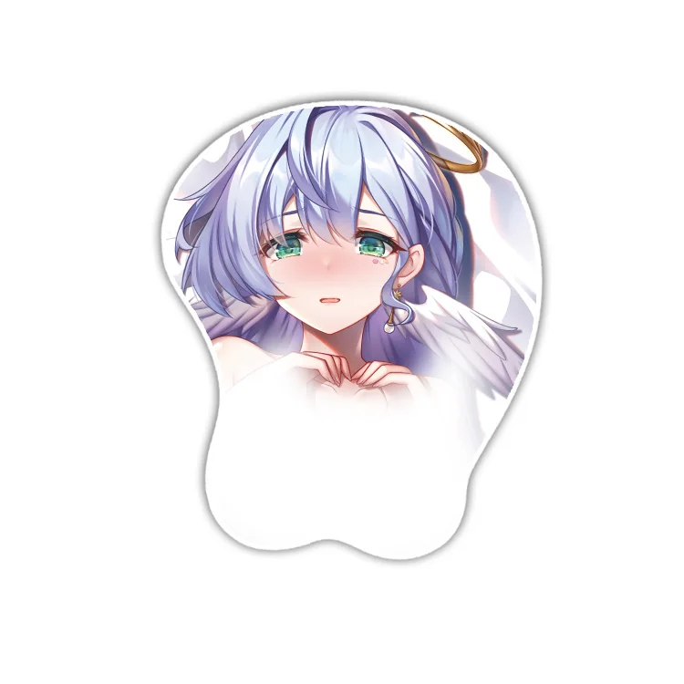 Imagem -04 - Robin 3d Mousepad Honkai Estrela Ferroviário Mão Descanso de Pulso Sexy Macio Sílica Gel Silicone Mouse Pad Tapete Oppai Escritório Otaku Jogo Presente