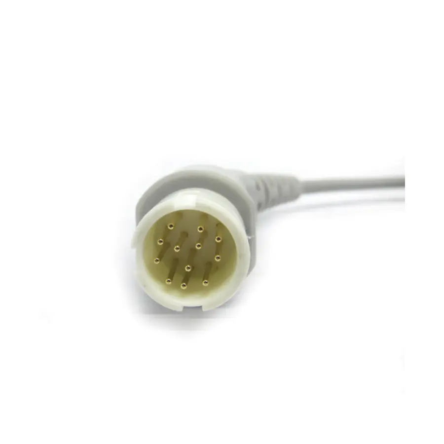 Compatible with M*INDRAY PM5000/6000 Patient Monitor 3/5 Lead Wire with Clip/Snap ECG EKG Cable ECG Data Monitoring Workstation
