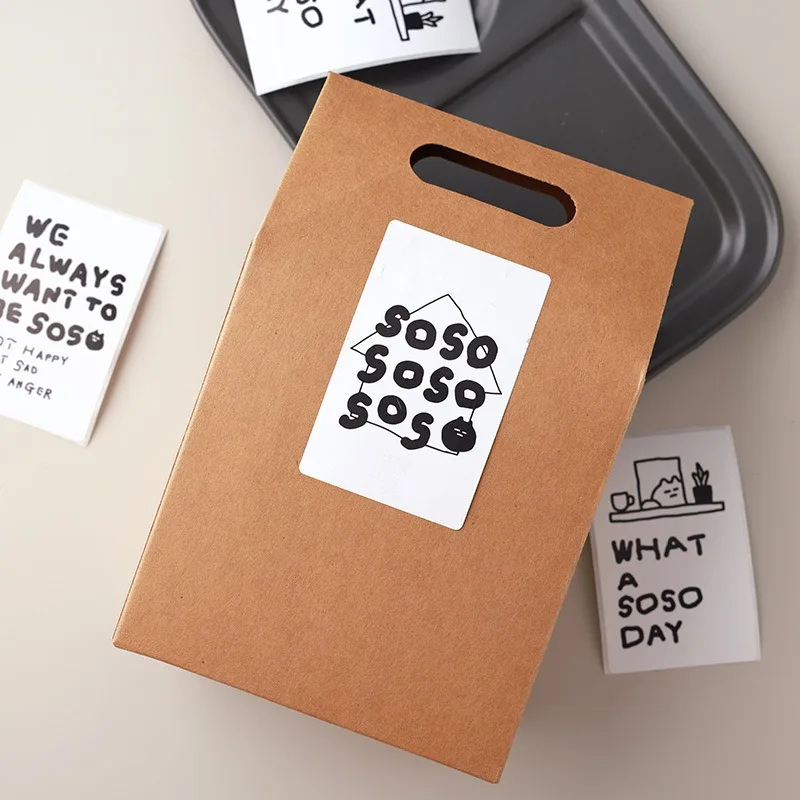 Beautiful Day Sticker Food Packaging Sealing Decorative Adhesive Label Aircraft Box Sealing Paste