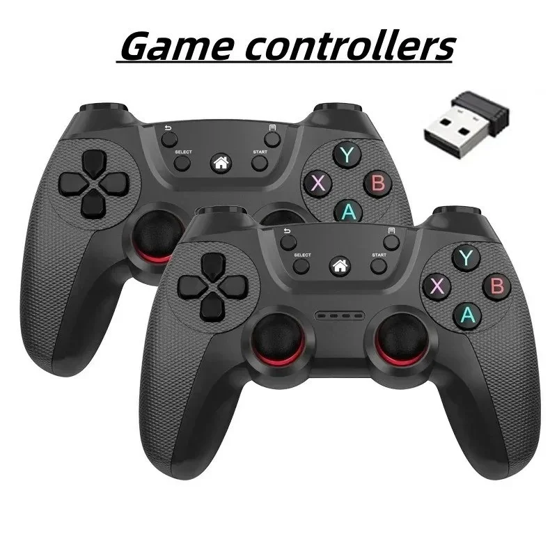 Controlador de juego inalámbrico doble para Linux/teléfono Android, para Game Box, Game Stick, PC, Smart TV Box, Joystick de 2.4G
