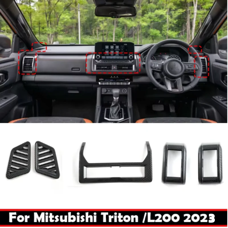 

Mitsubishi Triton /L200 2023+ front dashboard air conditions oultet cover side left right upper center AC vent cover trim 4