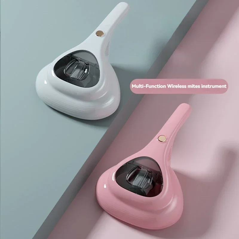 New Mites Remover, Wireless Charging on Home Bed, Ultraviolet Mite Removal, Portable Handheld Vacuuming, Small Mites Eliminator
