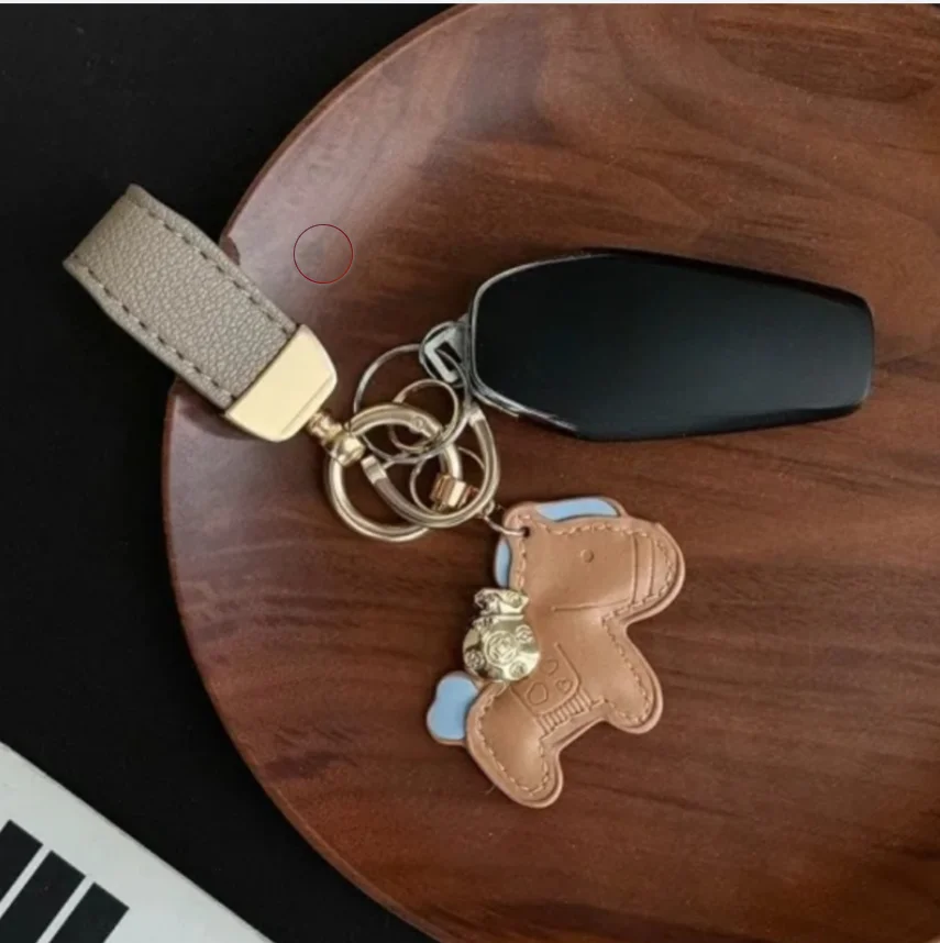Benutzerdefiniertes Logo Pferd Anhänger Leder Schlüsselanhänger personalisierte Namen Zahlen Herren Damen Cartoon Tasche Schlüsselanhänger Auto Schlüsselanhänger Ring