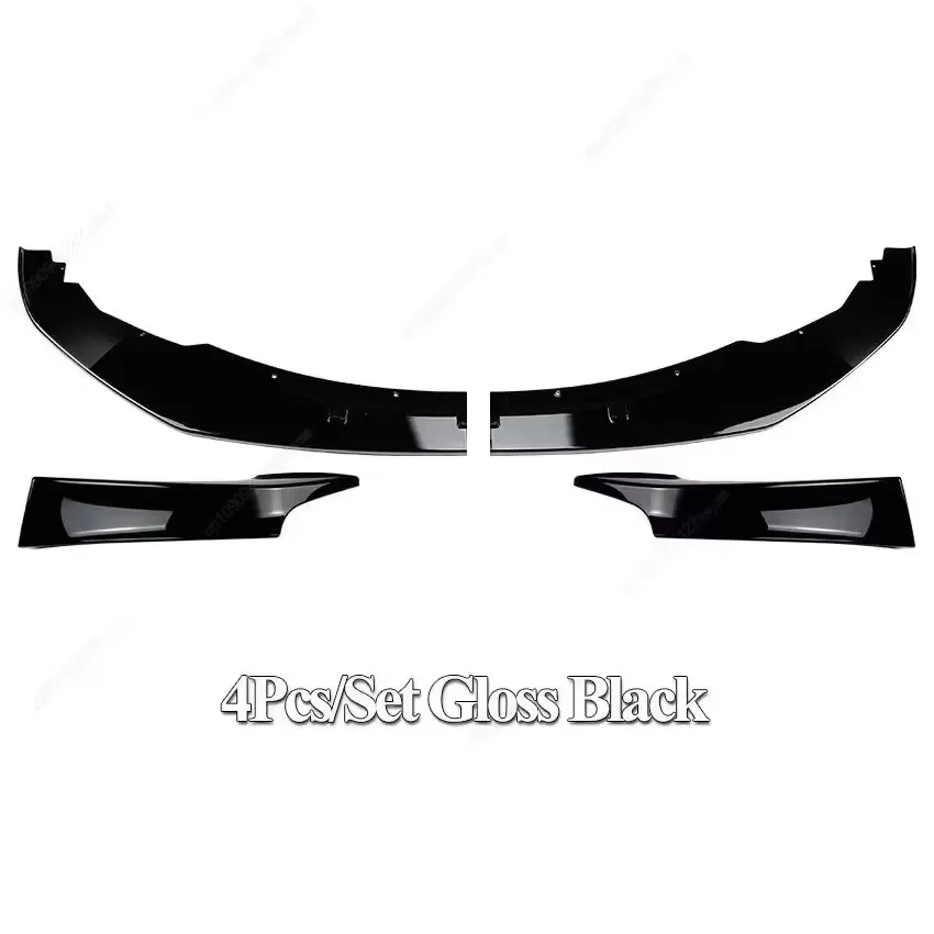4Pcs Gloss Black