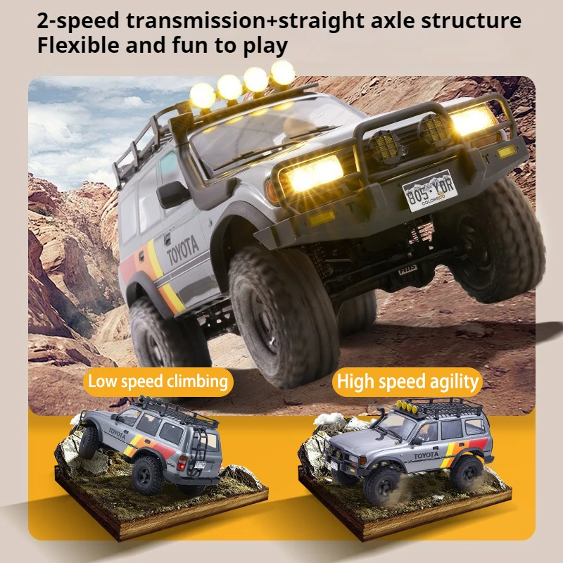 Fms Fcx10 1/10 スケール Lc80 RC クライミング車両完全比例リンケージライトアセンブリリモートコントロール電動オフロード車