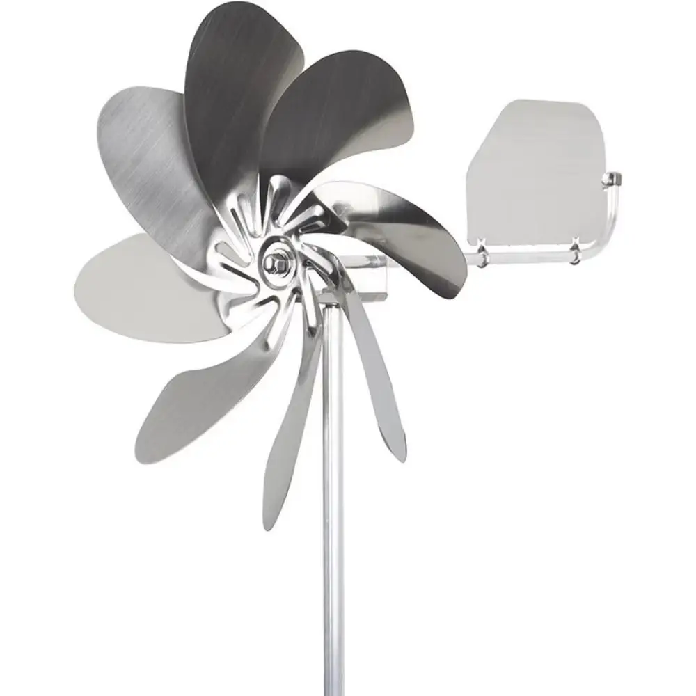 Removable Stainless Steel Windmill Corrosion Resistance Ball Bearing Metal Wind Spinner for Yard Waterproof Decorative