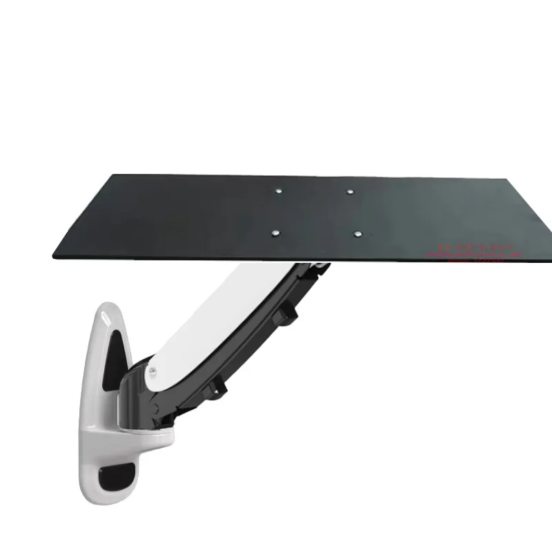 DL-GM111WKY 알루미늄 360 회전 클램프 에어 프레스 가스 용수철 대형 키보드 벽걸이, 마우스 길이 27 인치, 0-8kg