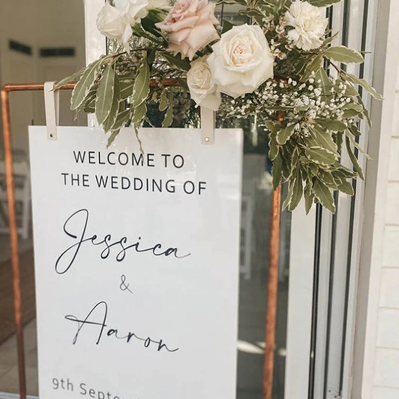 لافتة حفلات من الجلد، علامة زفاف، حزام معلق، علامة عرض الحدث، حزام معلق