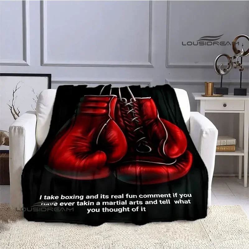 

3D Boxing Printing Blanket blankets for beds Flange Warm blanket Home travel blankets bed linings birthday gift