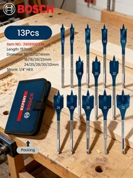 Bosch Impact Electric Drill Screwdriver Drill Bits Wood Drilling Self-tapping Thread Alloy Steel 1/4