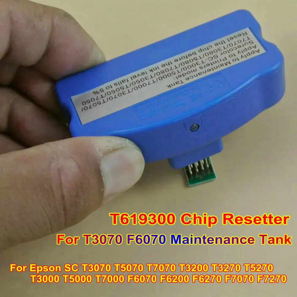 Resetter For Epson T3200 T7200 Chip Resetter T6193 Chip Resetter Kit For Epson SC T3200 T5200 T7200 Maintenance Tank Chip Reset