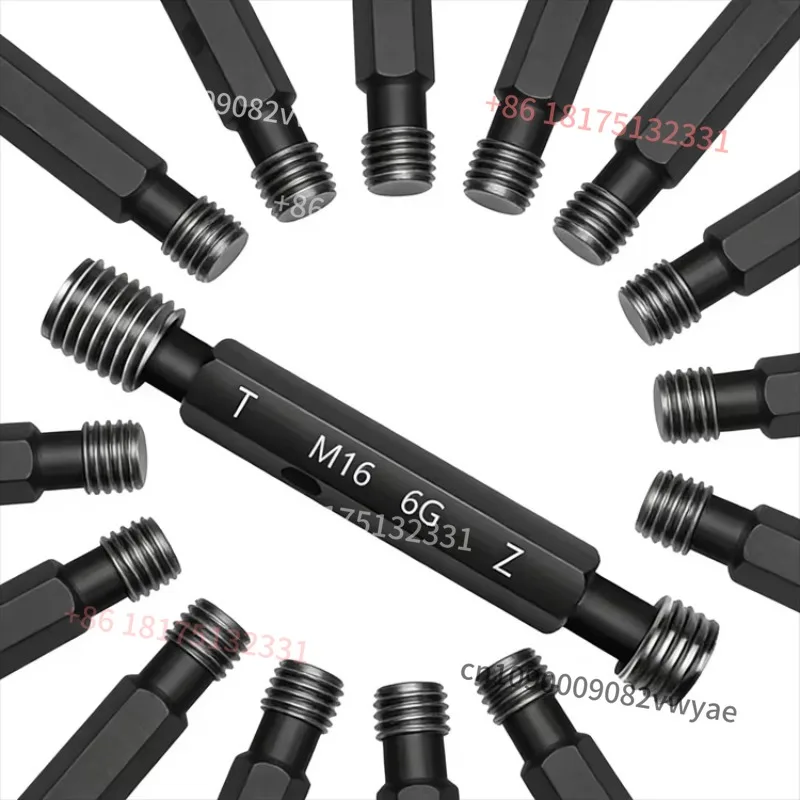 RNH Customizable High Accuracy 0.001 Plug Gauge (Go/No-Go) Thread Ring Gauge Thread Hole Groove Width GCR15 Steel M1-M100