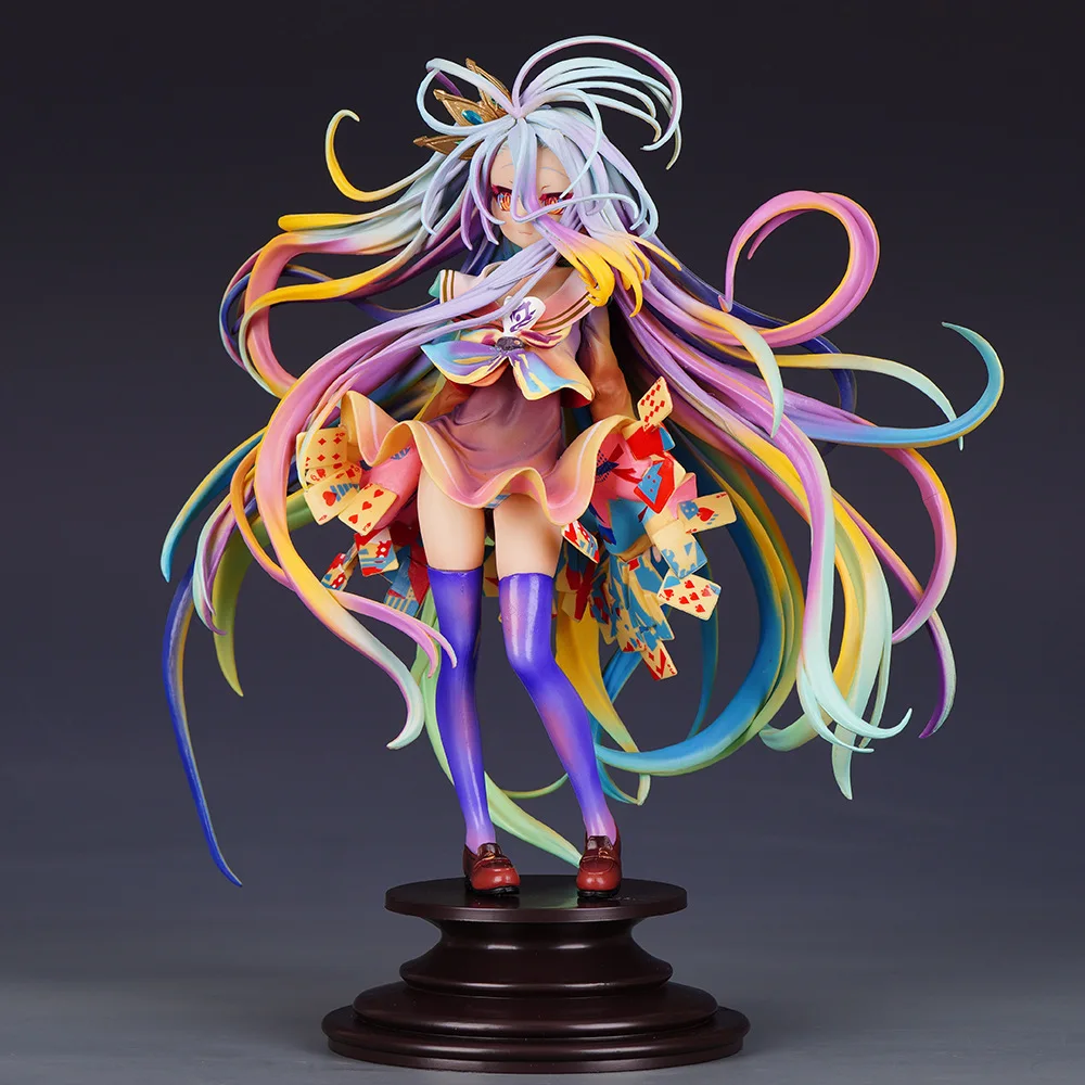 280mm No Game No Life Anime Figure Shiro Yuu Kamiya Art Works 1/7 Pvc Action Figure Toy Adults Collection Model Doll Gifts