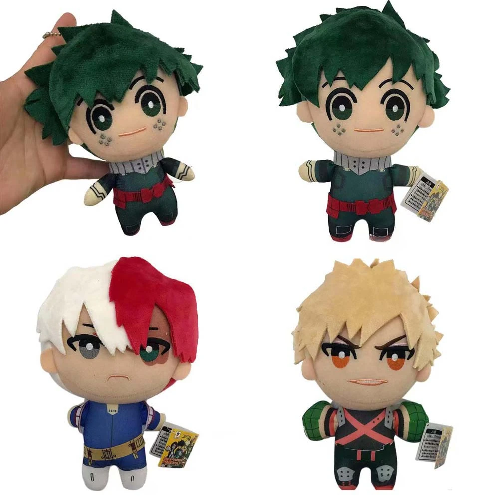 Anime My Hero Academia Plush Toys Cartoon Izuku Midoriya Katsuki Bakugou Shouto Todoroki Stuffed Dolls Kids Gifts