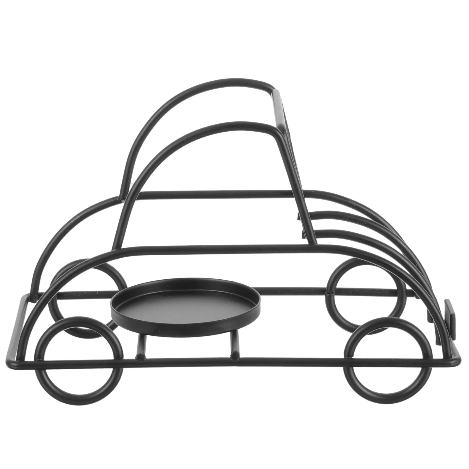

Hollow Metal Car Shaped Candlestick Holder Desktop Adornment Christmas Valentine Decoration Candlestick Holders