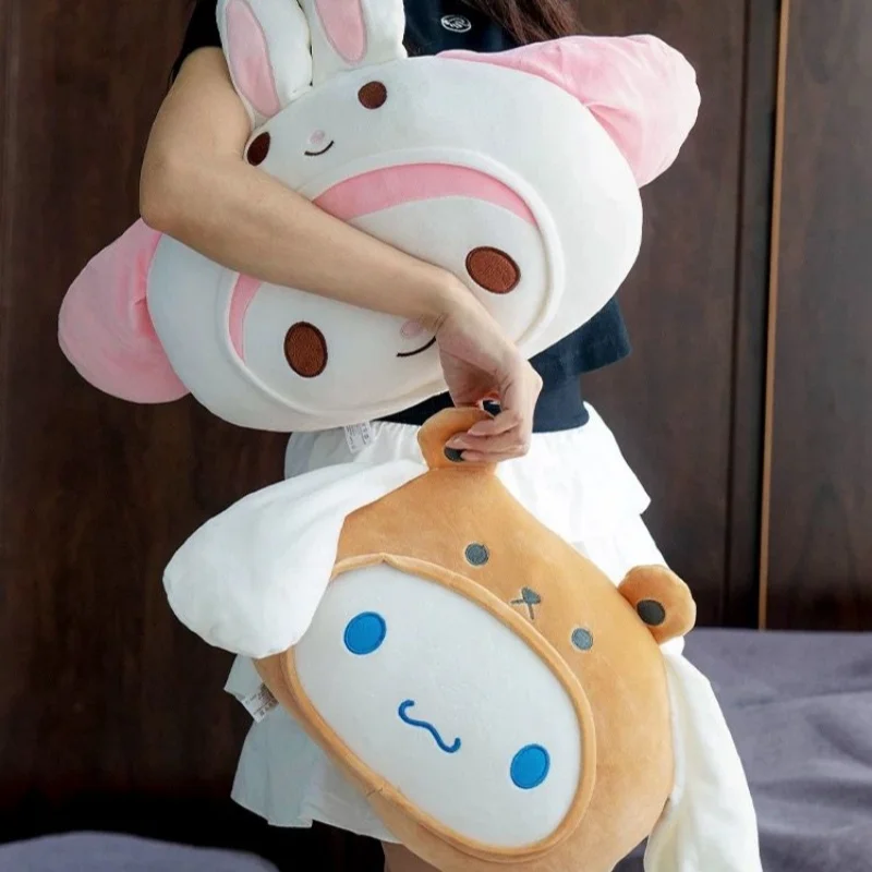 Sanrio My Melodie Knuffel Kuromi Pochacco Cinnamoroll Rugkussen Hallo Kitty Gooien Kussen Slaapbank Home Decor Girl Cadeaus