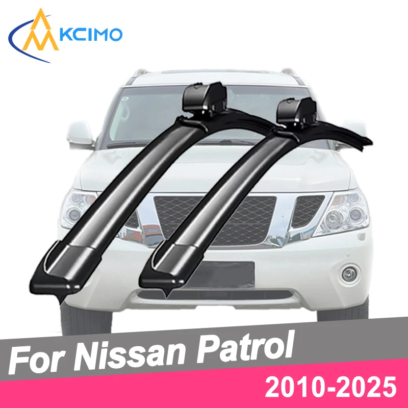 

2 шт. щетки стеклоочистителя переднего стекла для Nissan Patrol Y62 2010-2025, автомобильные аксессуары для лобового стекла