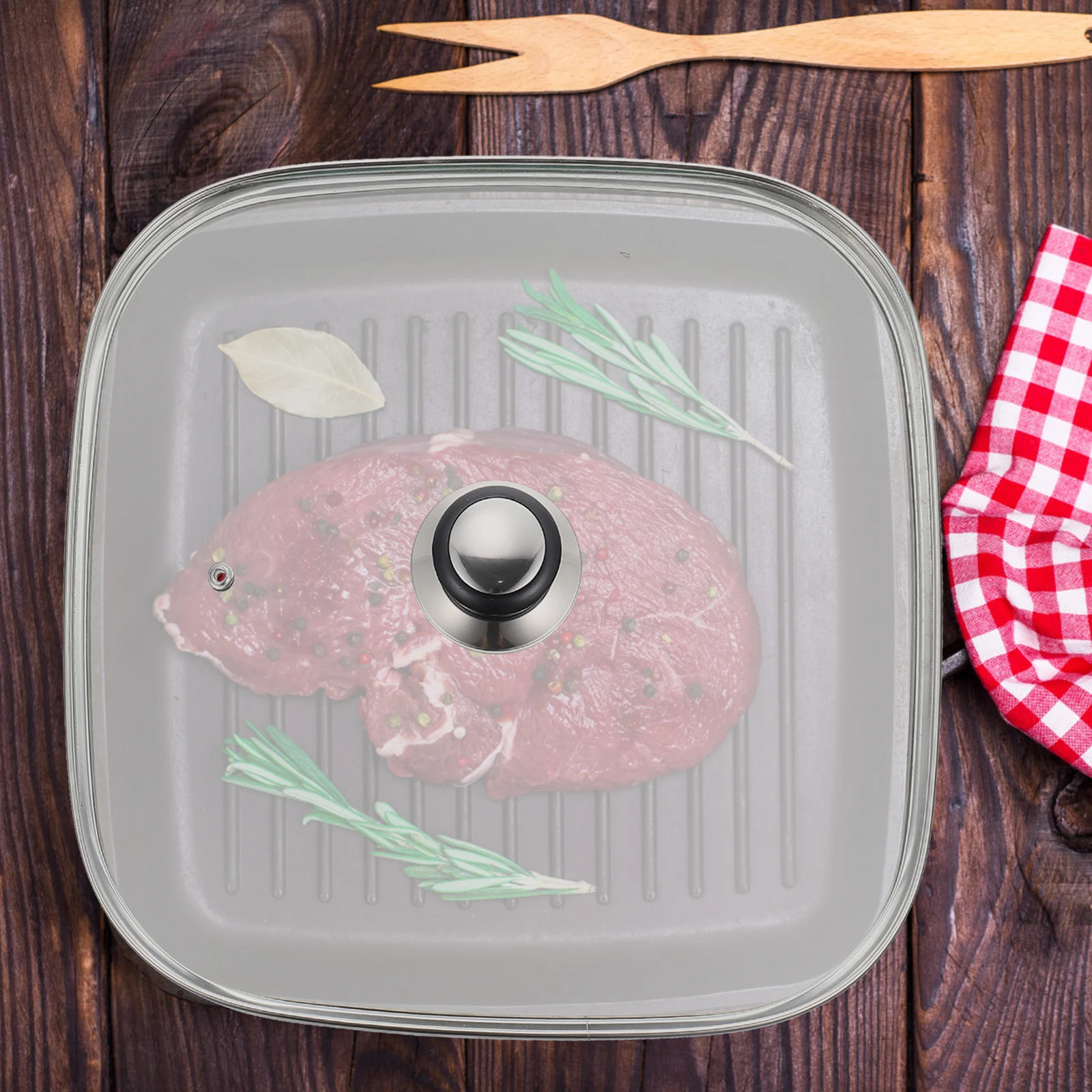 

Electric Food Warmer Glass Cover Lid for Pan Convenient Cookware Wok Frying Replacement Pot Universal Heat-resistant
