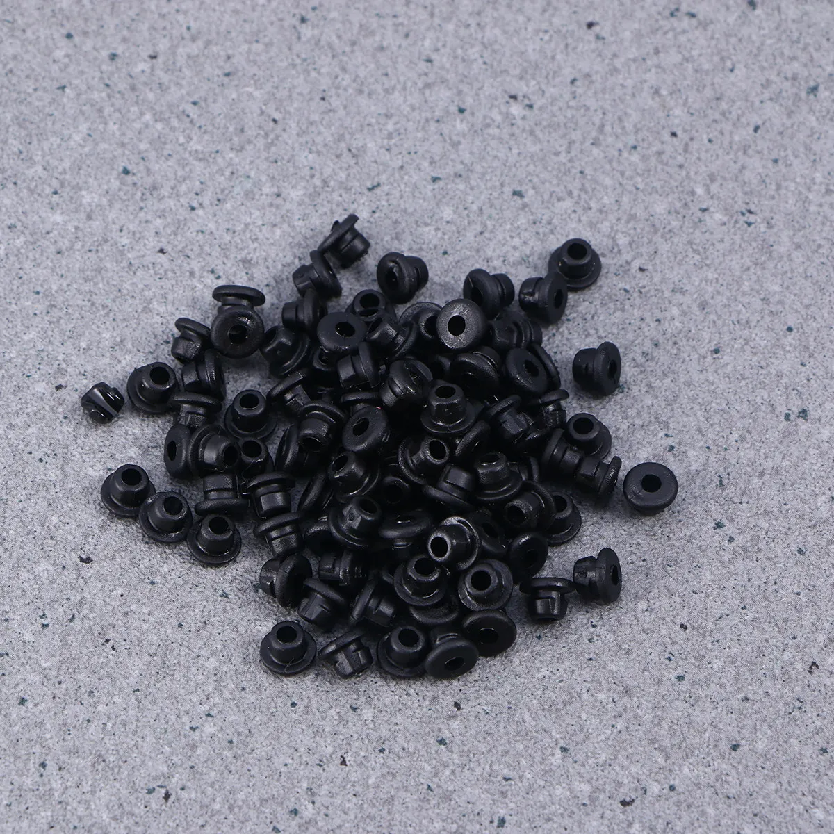 

100Pcs Grommets Grommets for Machine Use Ensures Tight Fit on Armature Bar Black