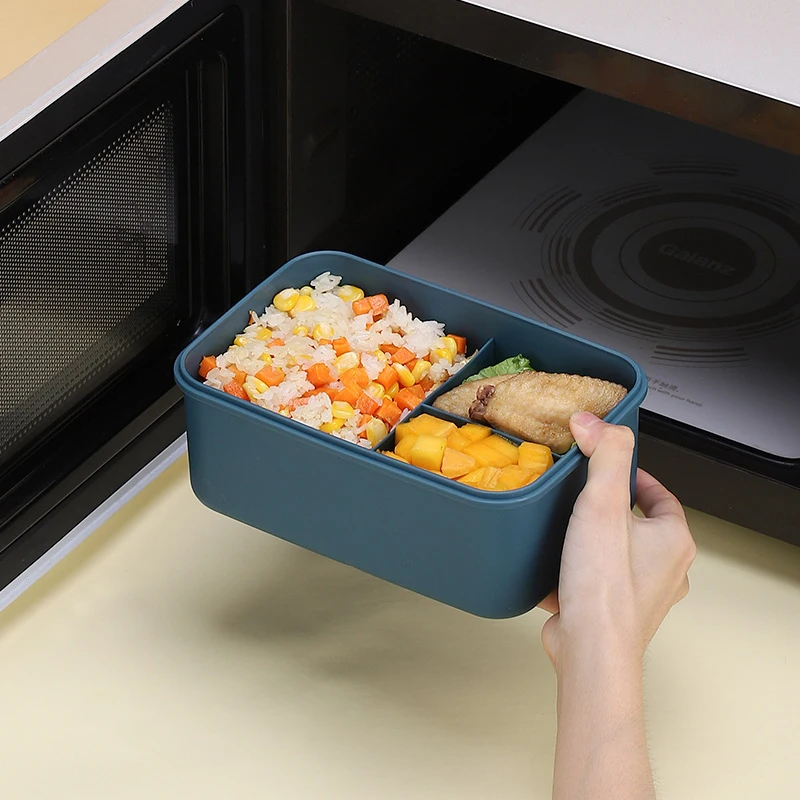 Portable Lunch Box for Kids Office Workers Microwave Heating Plastic Portable Fresh High Capacity  Bento Box Food Container Box
