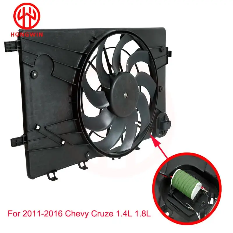 OEM: 13427160 620-658 13427161 New Radiator Fan Blower Motor Resistance For Chevrolet Cruze 1.4L 1.8L 2011-2016 Opel Verano 2.4L